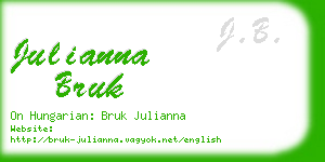 julianna bruk business card